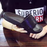 Women luxury Rhinestone Diamond Slides Slippers Shoes