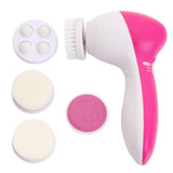 5 in 1 facial smoothing cleanser scrubbing skin care electric massager Brush